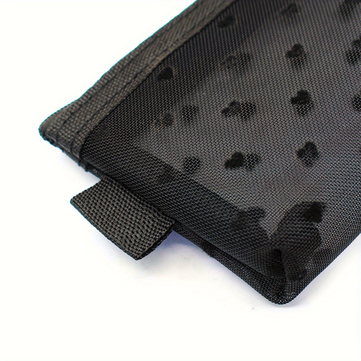 Women's Clear Travel Makeup Organizer Bag - Mesh Cosmetic & Toiletry Pouch with Heart Design & Brush Holder