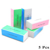 5-Pack 4-Sided Colorful Sponge Nail Buffers — 4-in-1 Nail File & Buffer for Nail Care