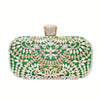 Hollow Rhinestone Flower Box Clutch – Women's Evening Bag for Wedding, Prom & Party