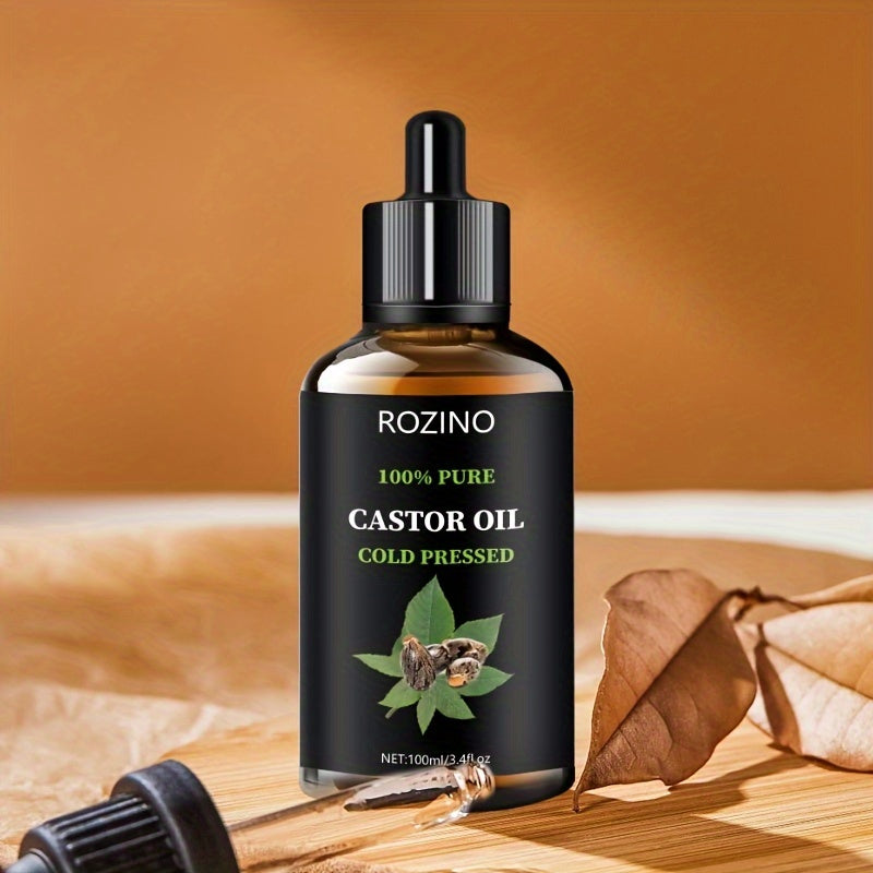 Castor Seed Essential Oil - Multipurpose Hair, Skin & Lash Oil for Massage, Gua Sha, Body & Nails
