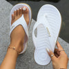 Contrast Color Flip Flops - Unisex Soft-Sole Summer Beach Slides for Indoor & Outdoor