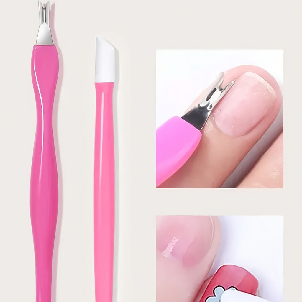 7-in-1 Nail Care Kit – LED Gel Nail Lamp, USB Nail Drill, Cuticle Pusher, Nail File & Toe Separators – Pink