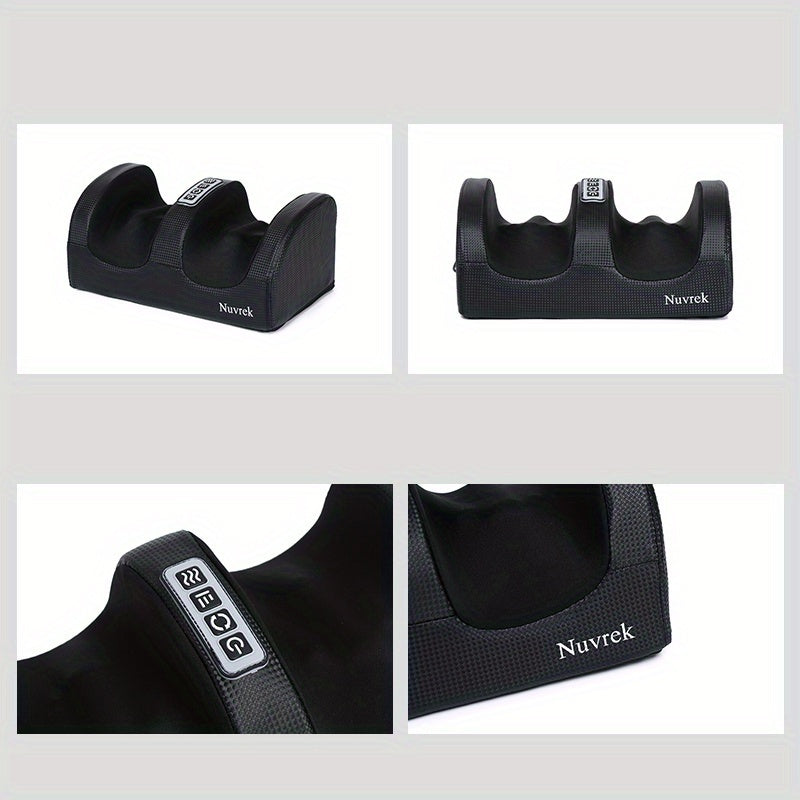 Nuvrek Foot Massager with Heat – Deep-Kneading Foot Spa for Circulation & Relaxation, Plug-In Gift