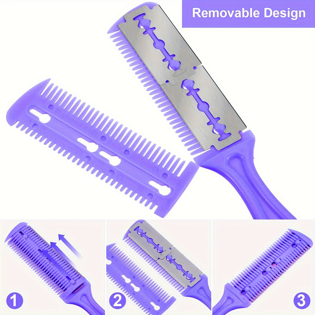 Dual-Sided Razor Trimmer Comb – Hair Thinning & Cutting Tool (1-Pack)