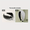 Solid Color Headband 1-Pack - Women's Polyester Hairband for Dress Up