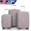Expandable 3-Piece Luggage Set 20/24/28 in (51/61/71 cm) - PP Hard Shell Suitcases with Double Spinner Wheels, TSA-Compatible Lock, Telescopic Handle