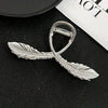 Minimalist Metal Shark Hair Clip for Women – 1-Pack Back-of-Head Hair Claw