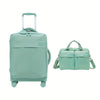 20-Inch (51 cm) & 24-Inch (61 cm) Luggage Set – Lightweight Nylon Spinner Suitcases with Padlock & Backpack, Aluminum Telescoping Handle, Swivel Wheels