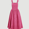 Plus Size Corduroy A-Line Pinafore Dress with Pockets, Strappy Back Waist-Length, Machine Washable All-Season