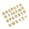 Vintage Metal Heart Necklace & Bracelet Set – 26 Alphabet Letter Charms
