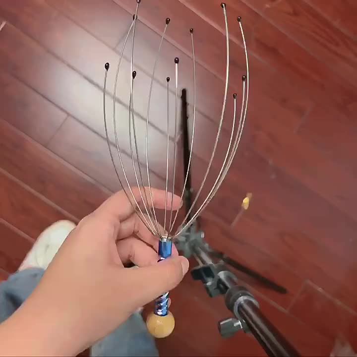 Octopus Head Massager Scalp Scratcher - Stainless Steel Head Scratching Claw Massage Tool