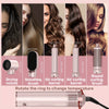 5-in-1 Hair Styler Brush - Blow Dry, Curl & Straighten with Negative Ion Heat Control | Includes Comb, Glove & Storage Box