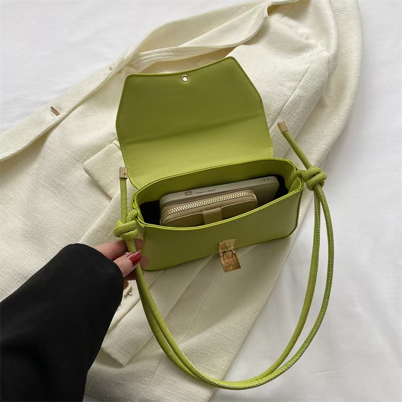 Women's Premium Retro Baguette PU Handbag — Handheld, Underarm & Shoulder Messenger Bag, All-Season