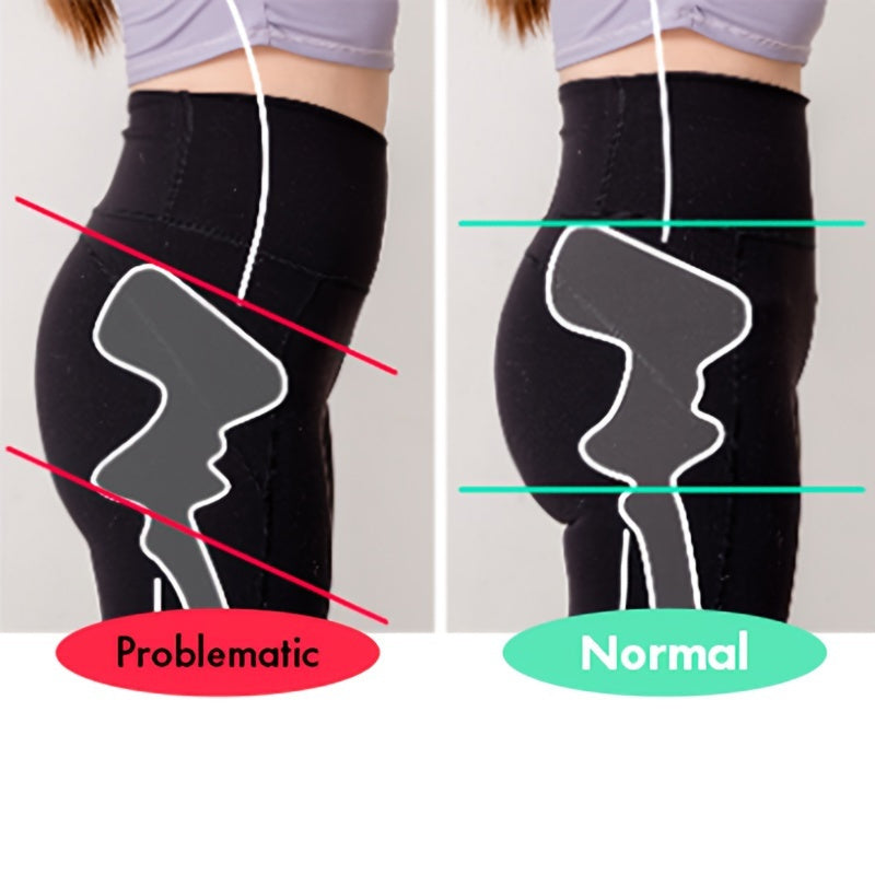 Deep Tissue Psoas Muscle Massager - Ergonomic Black PU Foam Roller with Handle for Hip Back & Thigh | Portable Non-Electric Massage Tool