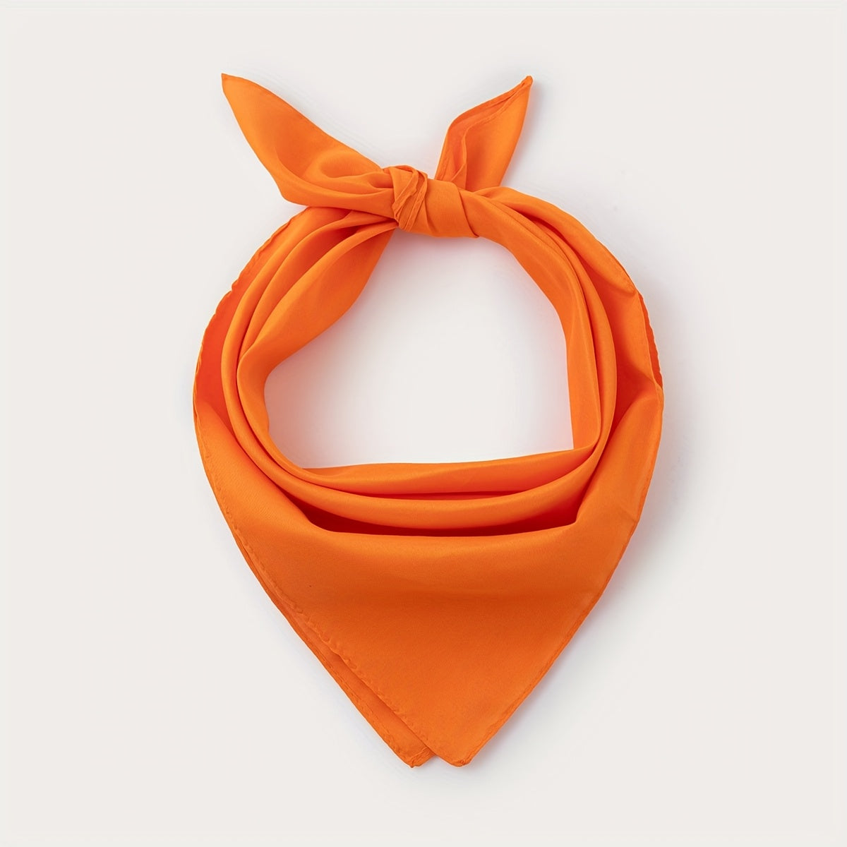 Elegant Women's Solid Square Scarf - Soft Polyester Neck Wrap, Shawl & Headscarf for Casual & Formal Wear