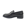 Women's Low-Heel Penny Loafers, Retro British Style Round & Square Toe, TPR Sole, All-Season Casual & Office Shoes, Easy-Care