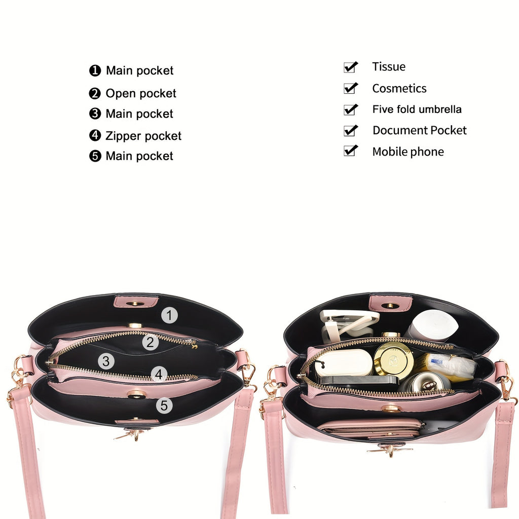 Small Butterfly Crossbody Bag for Women - Lightweight Bucket Shoulder Purse for Teens