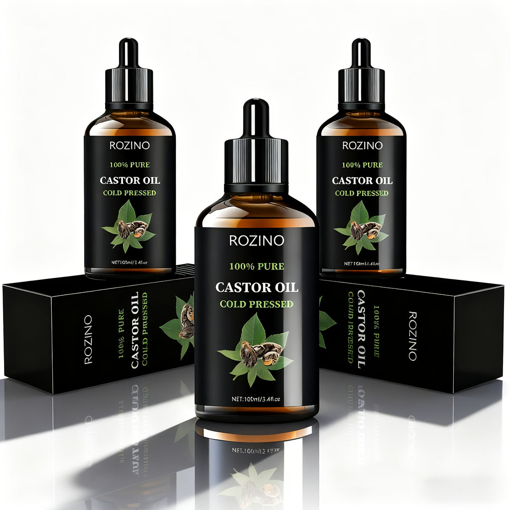 Castor Seed Essential Oil - Multipurpose Hair, Skin & Lash Oil for Massage, Gua Sha, Body & Nails