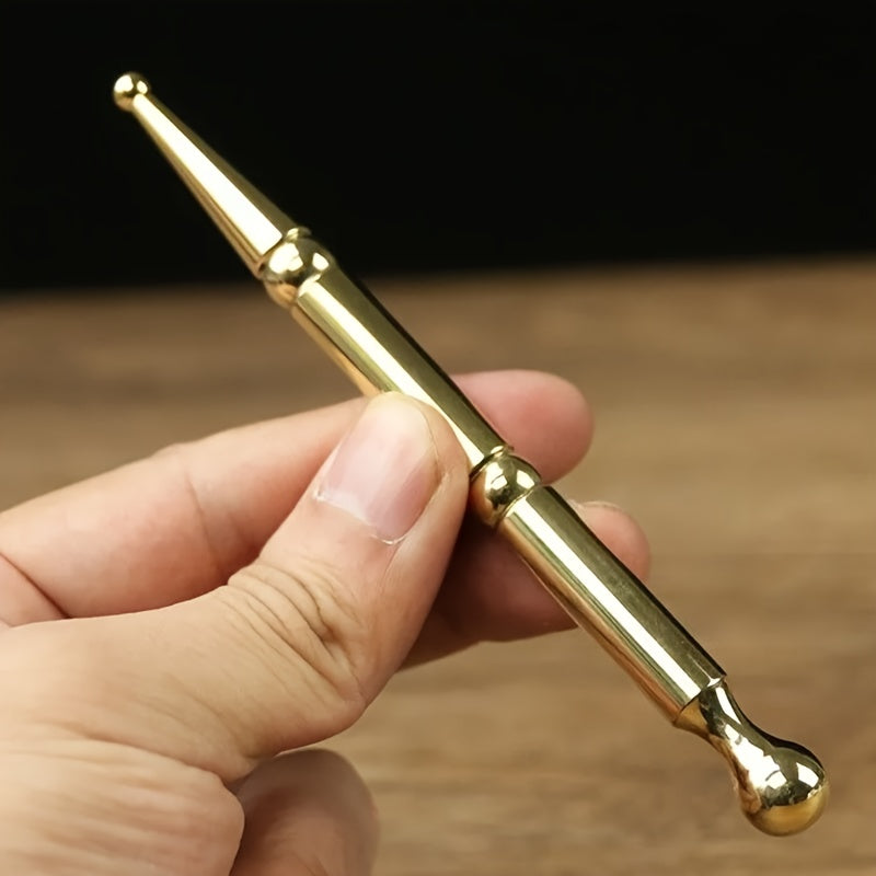Pure Copper Acupoint Massage Pen - Ergonomic Ear & Eye Massager for Acupressure & Myofascial Relief
