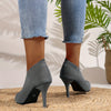 Women's Slip-On Pointed Toe Stretch High Heel Pumps — Slim Stiletto Casual Walking Shoes