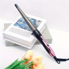 Dual Voltage Mini Curling Iron (US Plug) – Purple Gray for Large Curls & Waves, Damage-Free Styling