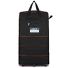 Large Capacity 6‑Wheel Foldable Expandable Travel Bag – Oxford Fabric Luggage in Black with Red Accents