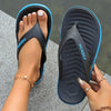 Contrast Color Flip Flops - Unisex Soft-Sole Summer Beach Slides for Indoor & Outdoor