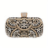 Hollow Rhinestone Flower Box Clutch – Women's Evening Bag for Wedding, Prom & Party