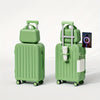 Minimalist 20-Inch (51 cm) Hard Shell Luggage Set — 1 or 2-Piece Carry-On with Spinner Wheels & Square Makeup Bag