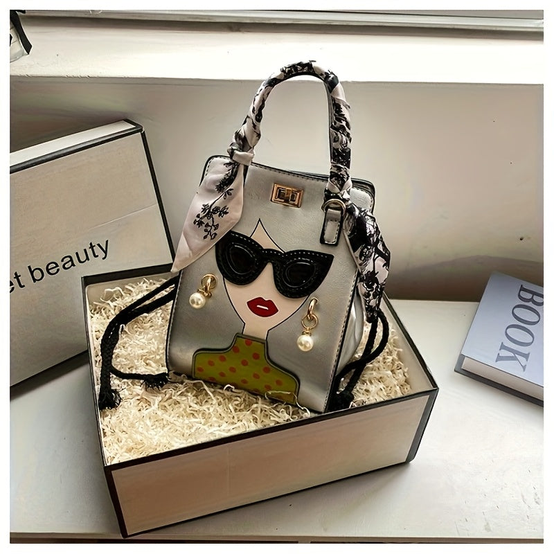 Trendy Sister-Style PU Bucket Bag – Large Capacity Fashion Handbag with Adjustable Strap & Buckle Closure (6 Colors)