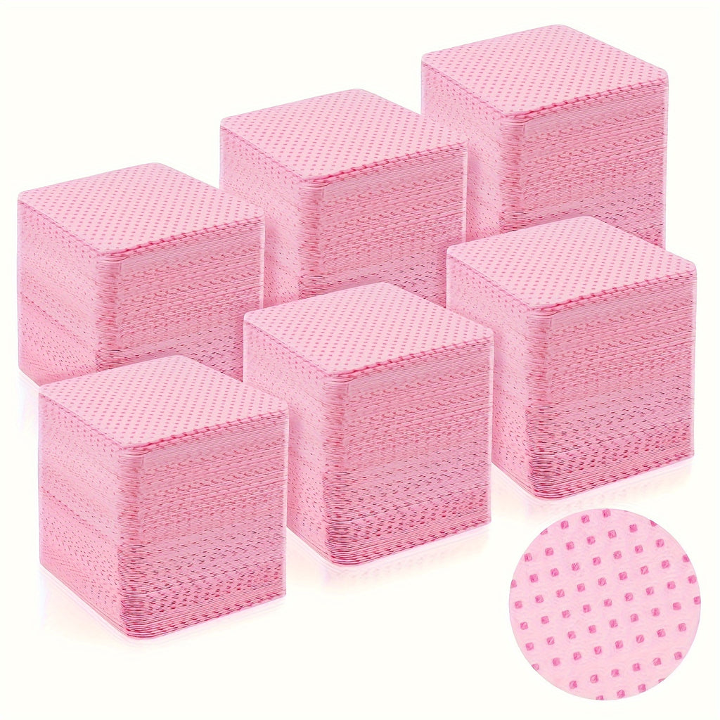 300/600pc Lint-Free Nail Wipes Pads – Absorbent Nail Polish Remover Sheets for Manicure