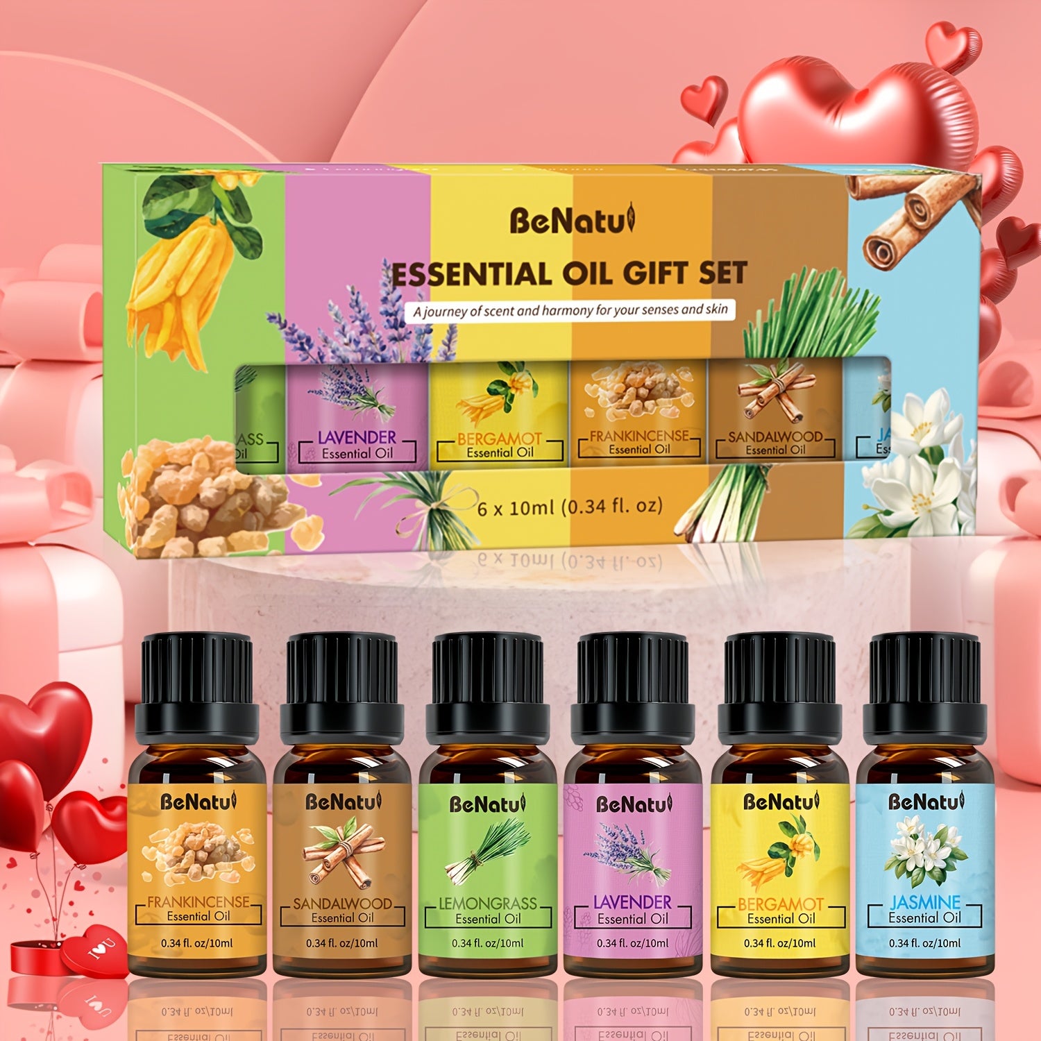 6pc & 18pc Aromatherapy Essential Oil Set - Variety Fragrance Oils for Diffusers, Humidifiers, Candles & Soap Making (Portable Mini Bottles)