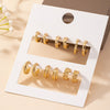 Minimalist Zinc Alloy Hoop Earrings for Women - Simple Everyday Hoops for Daily Wear & Dating