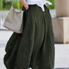 Plus Size Women's Elegant Maxi Skirt Flared Hem Non-Stretch Pants-Skirt for Office, Party & Wedding