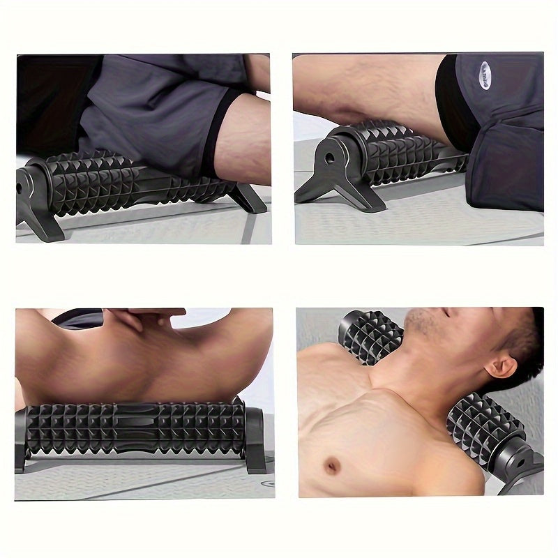 Textured Foam Roller for Muscle Relief – Soft EVA Stability Trainer Massage Roller (Black, Pink, Blue)