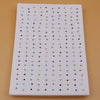 100 Pairs Colorful Rhinestone Plastic Stud Earrings Set – Mixed Sparkly Glue-Back Fashion Earrings