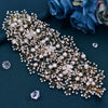 Handmade Floral Rhinestone Wide Headband - Sparkling Bridal & Party Hair Accessory