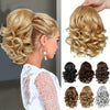 SLEEKCUTE Curly Wavy Clip-In Ponytail Extensions – High-Heat Synthetic Hair for Instant Volume & Natural Bounce