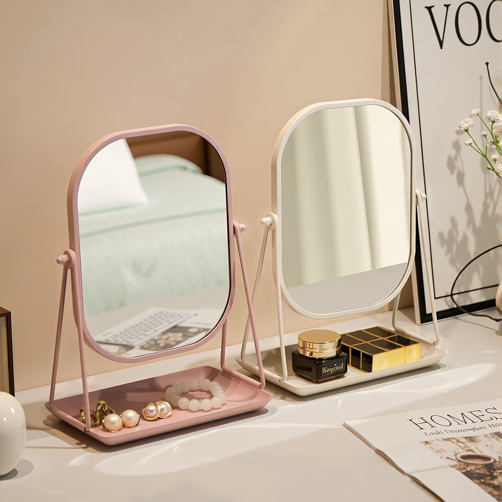 Adjustable Cartoon Metal Photo Frame with Glass Front, Varnished Finish