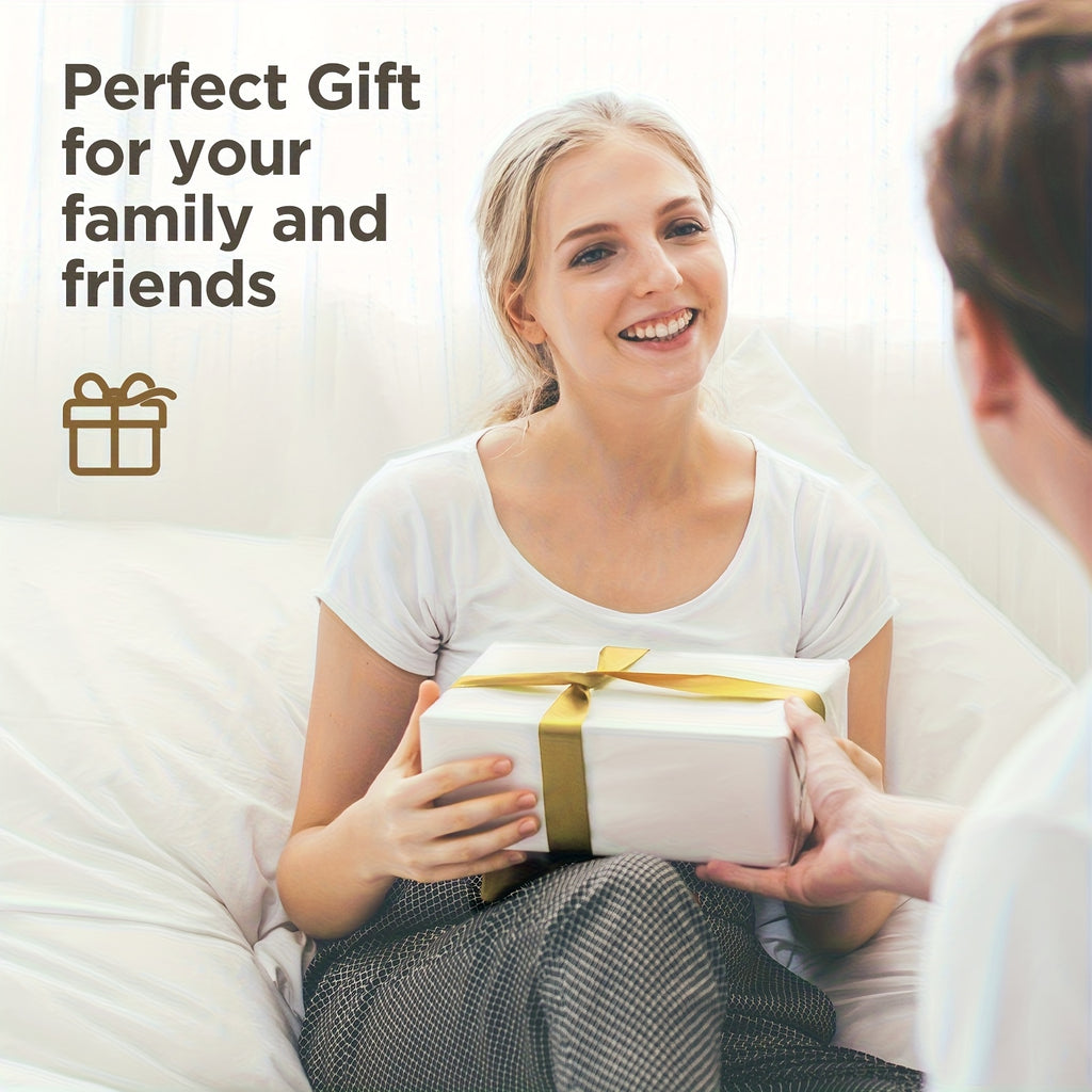 Portable Eye Massager with Heat & Music – USB-Powered Smart Eye Mask for Puffiness, Relaxation & Sleep, Ideal Gift for Women & Seniors