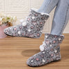 Soft Heart Bow Slippers – Winter Cozy Plush Slip-On Indoor House Shoes for Women & Men