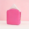 Solid Color Mini Makeup Bag – Portable Zipper Cosmetic Pouch & Sanitary Napkin Storage Clutch for Women