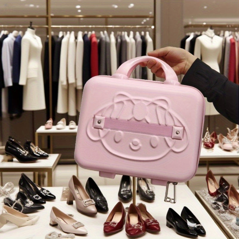 Sanrio Hello Kitty Makeup Pouch – Cute Printed Cosmetic Bag with Handle | Travel Toiletry Organizer & Pencil Case for Women