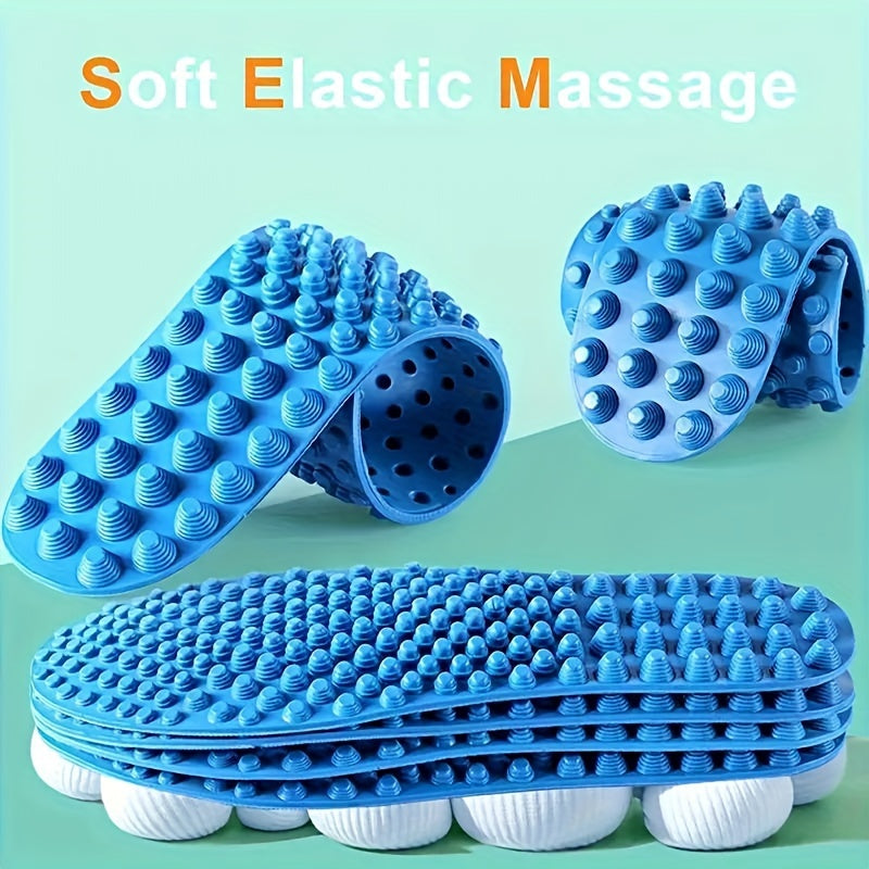 1 Pair Reflexology Massage Insoles - Acupressure Foot Massager Shoe Pads for Pain Relief & Comfort