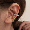 3-Pack Minimalist Rhinestone Clip-On Earrings Set for Women - Elegant Versatile Clip-On Studs for Parties, Dates & Everyday