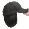 Baseball Cap Wig for Women – Adjustable Snap Back, Heat-Resistant Synthetic, Lightweight Breathable Hairpiece (Brown, Red, Blonde, Auburn, Charcoal Grey)