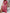 Red Floral V-Neck Midi Dress for Women — Short Sleeve Asymmetrical Hem A-Line Lightweight Polyester
