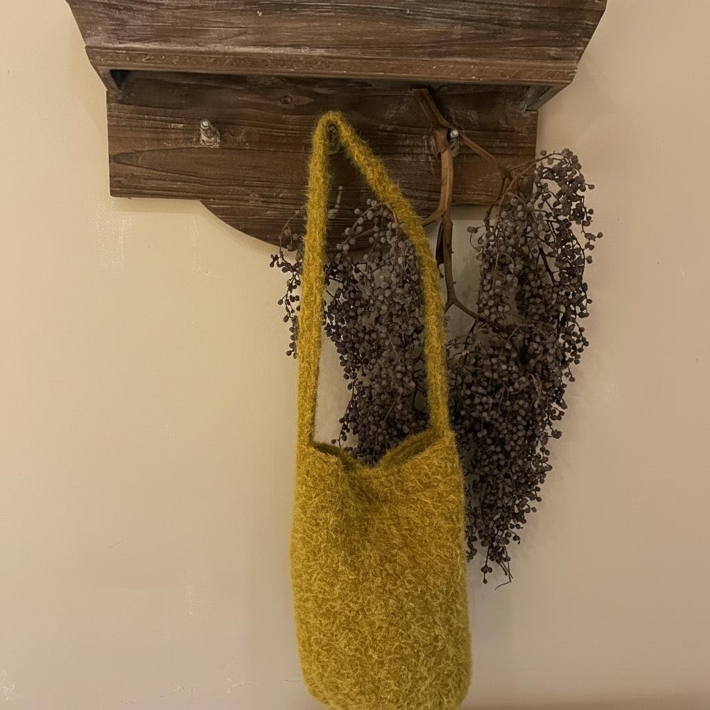 Women's Plush Velvet Crossbody Bucket Bag - Vintage Large-Capacity Soft-Touch Handbag with Fixed Strap & Buckle Closure (Golden Tan/Brown)