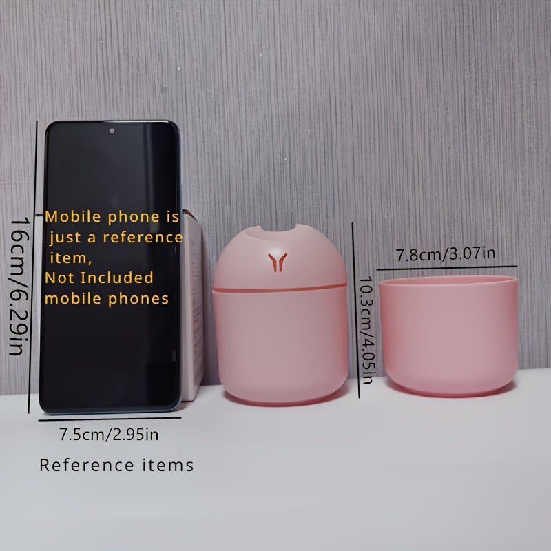 USB Aroma Diffuser & Humidifier — Ultrasonic Cold Mist, Night Light, Quiet Auto Shut-Off Essential Oil Diffuser for Home, Car, Bedroom, Plants (No Filter)