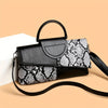 Women's Retro Crocodile-Print Handbag – Adjustable Crossbody Clutch, Snakeskin Texture, Zipper Closure (White, Black, Light Brown, Mixed Color)